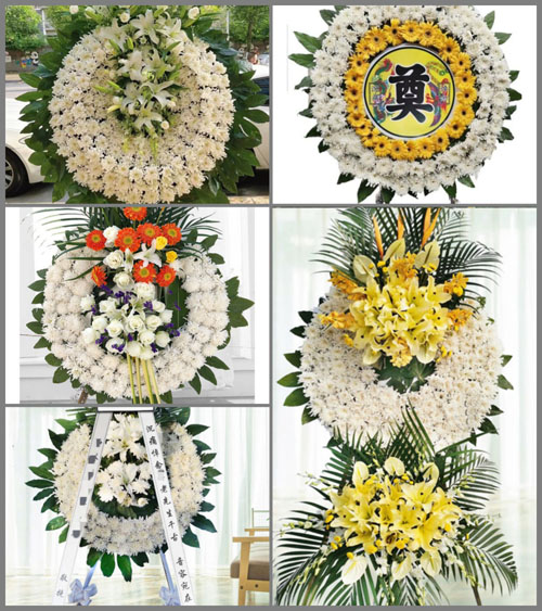 安徽六安市霍邱县夏店镇砖洪村花圈速递